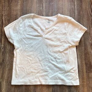 Brandy Melville white baby tee shirt
